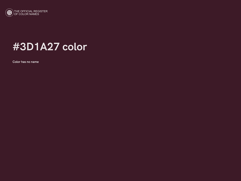 #3D1A27 color image