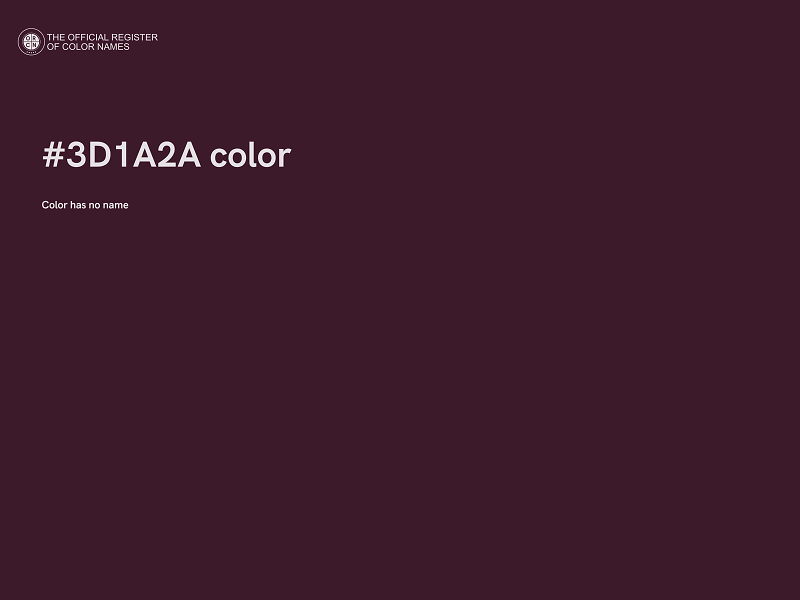 #3D1A2A color image