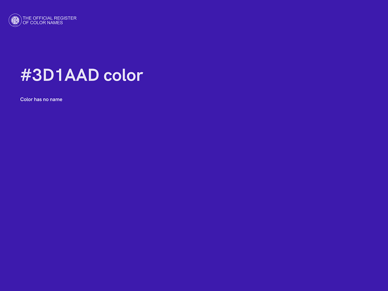 #3D1AAD color image