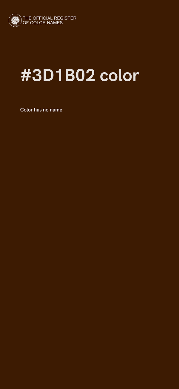 #3D1B02 color image