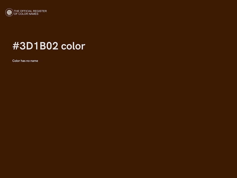 #3D1B02 color image