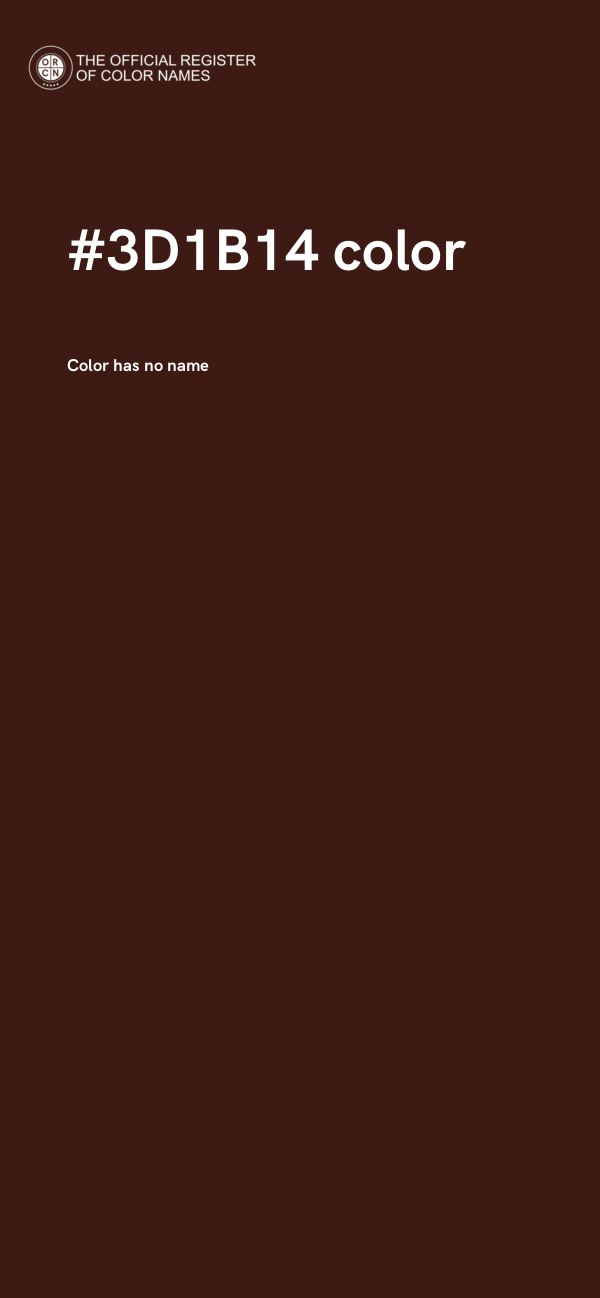 #3D1B14 color image