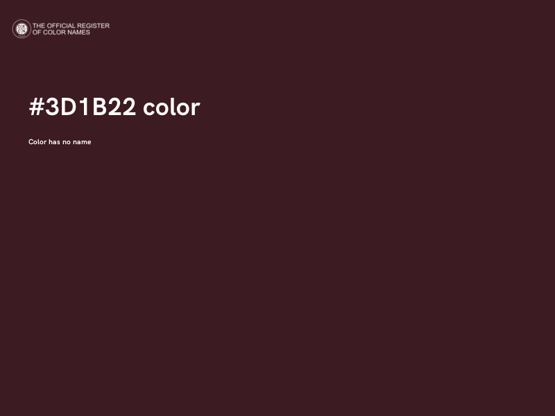 #3D1B22 color image