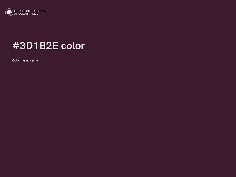 #3D1B2E color image