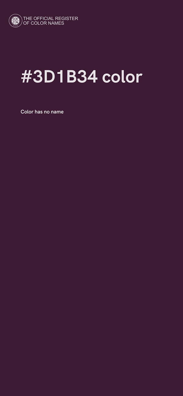 #3D1B34 color image