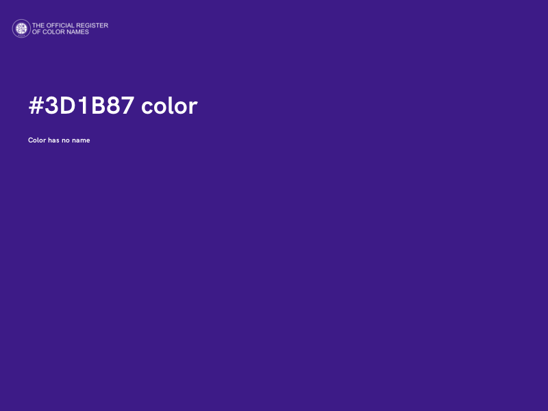 #3D1B87 color image