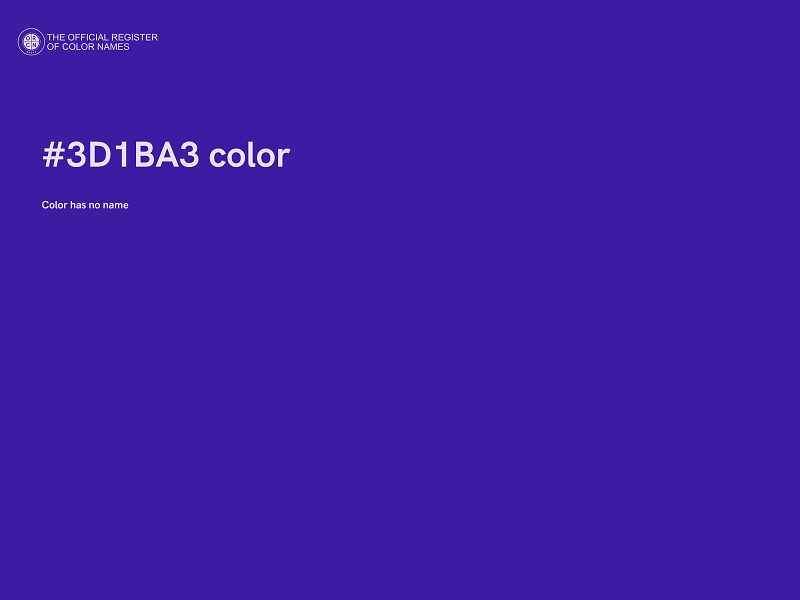 #3D1BA3 color image