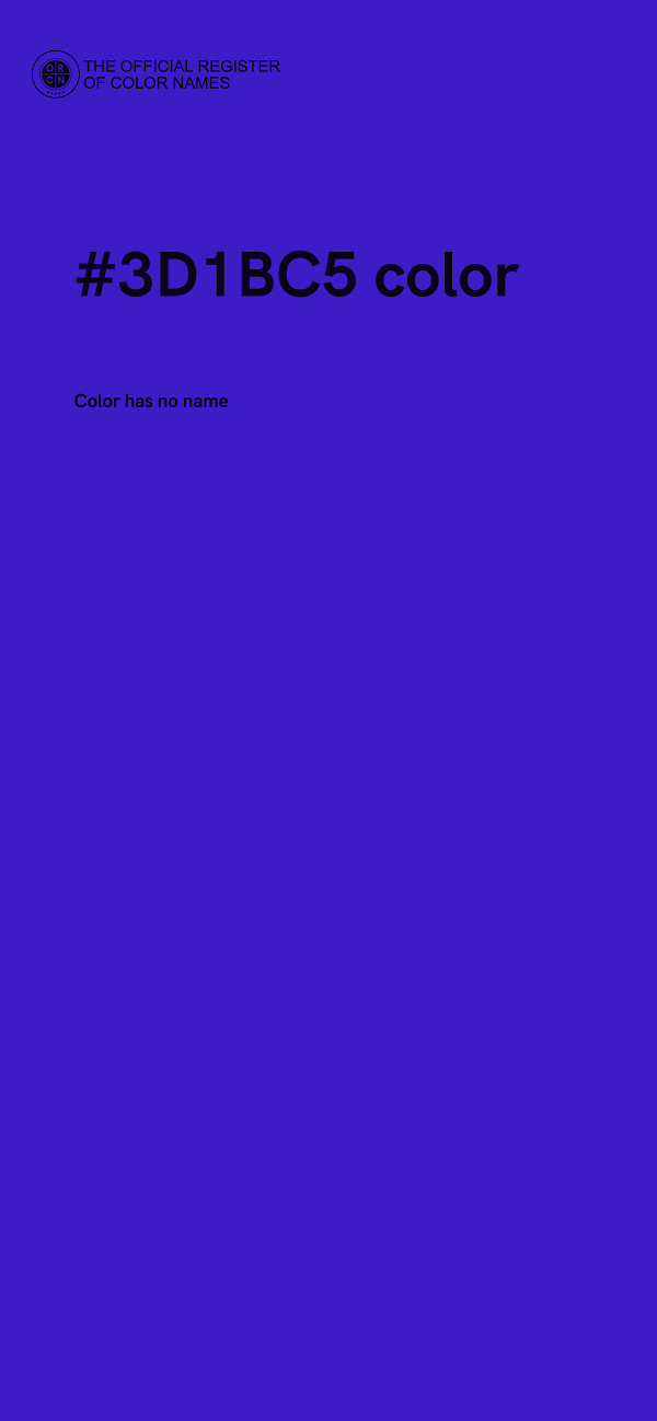 #3D1BC5 color image