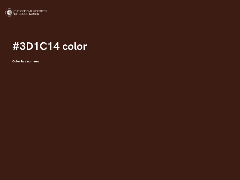 #3D1C14 color image