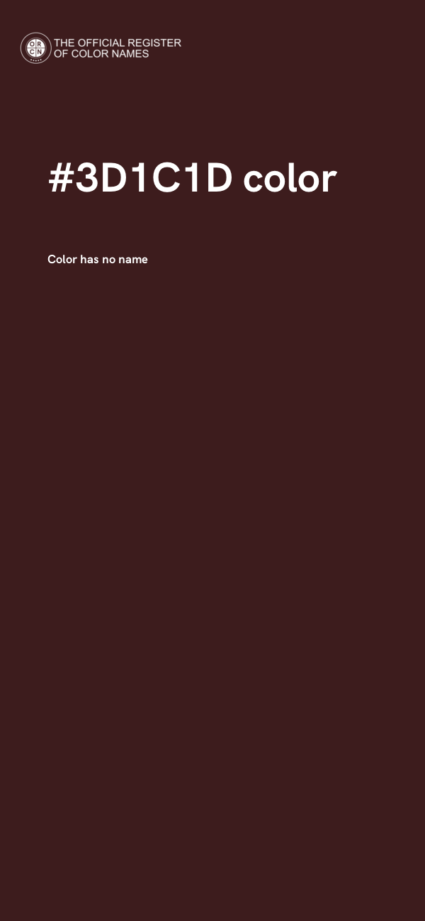 #3D1C1D color image