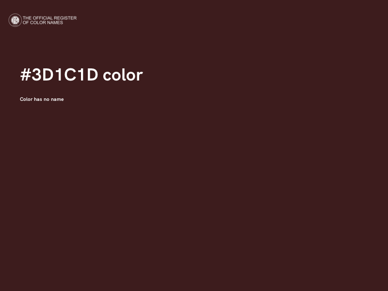#3D1C1D color image