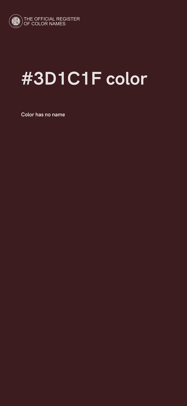 #3D1C1F color image