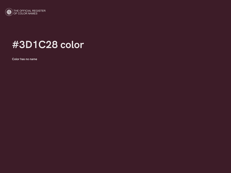 #3D1C28 color image