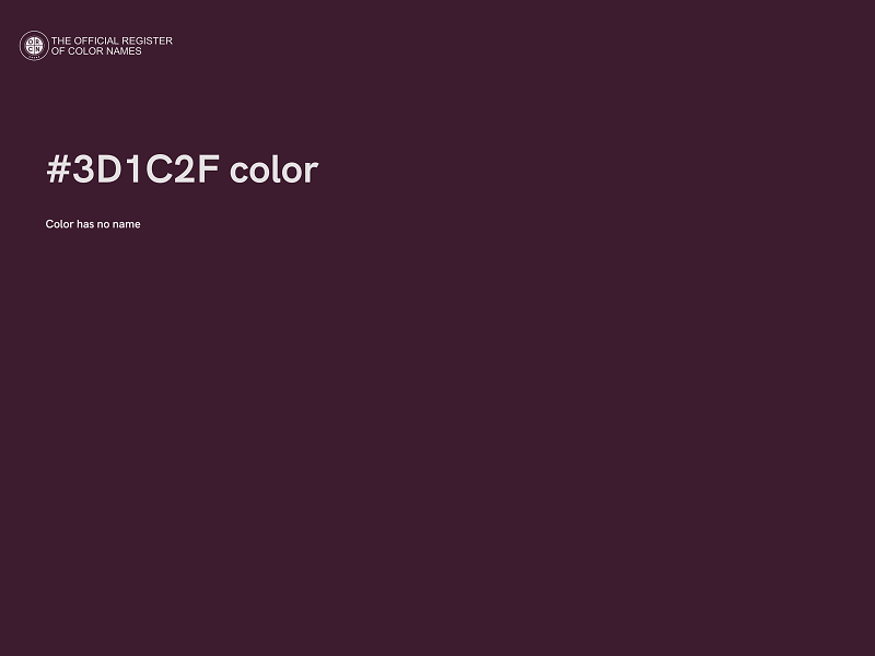 #3D1C2F color image