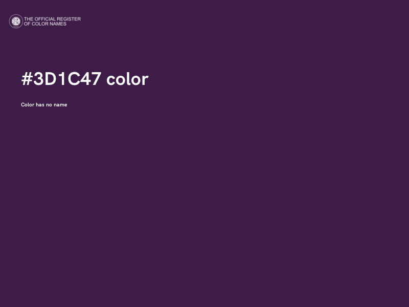 #3D1C47 color image