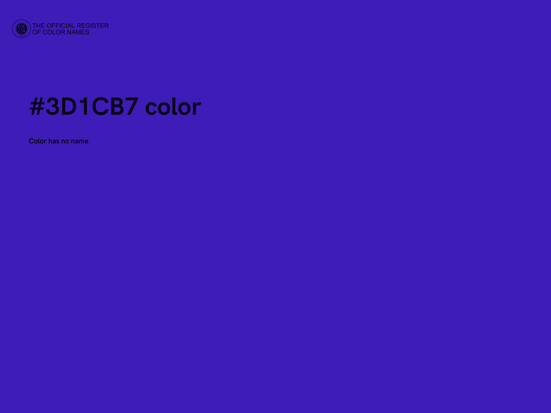 #3D1CB7 color image