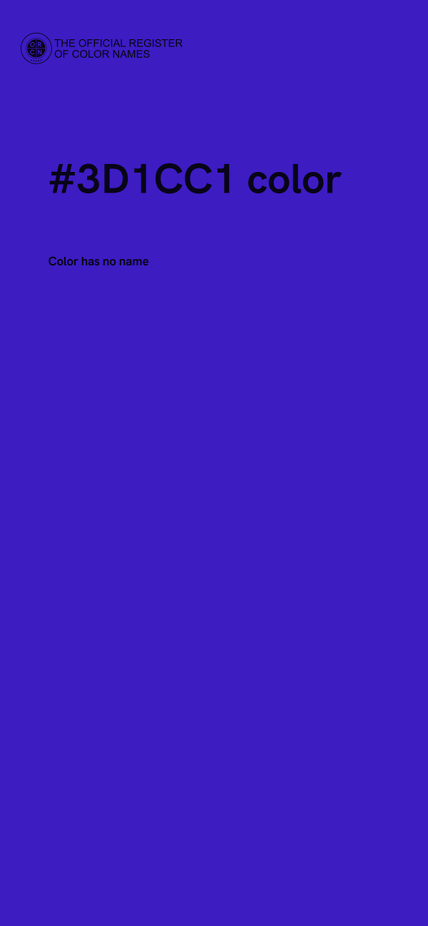 #3D1CC1 color image