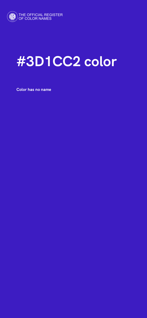 #3D1CC2 color image