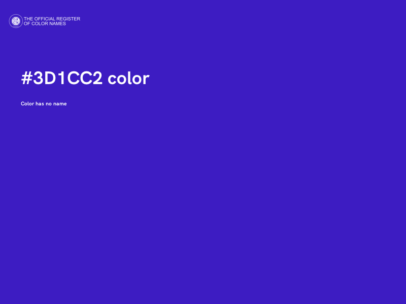 #3D1CC2 color image