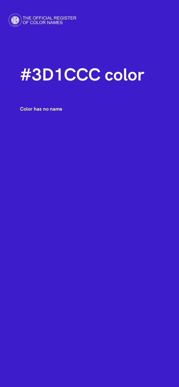 #3D1CCC color image