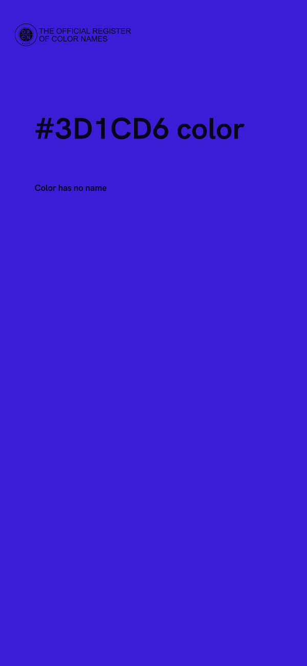 #3D1CD6 color image