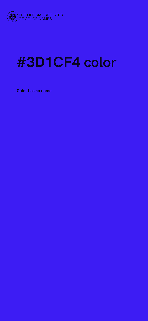 #3D1CF4 color image