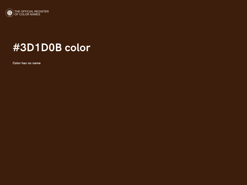 #3D1D0B color image