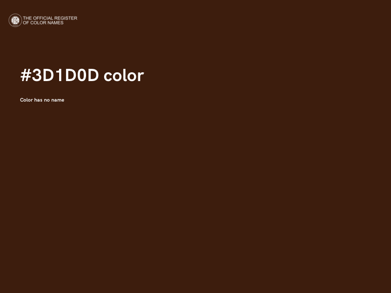 #3D1D0D color image