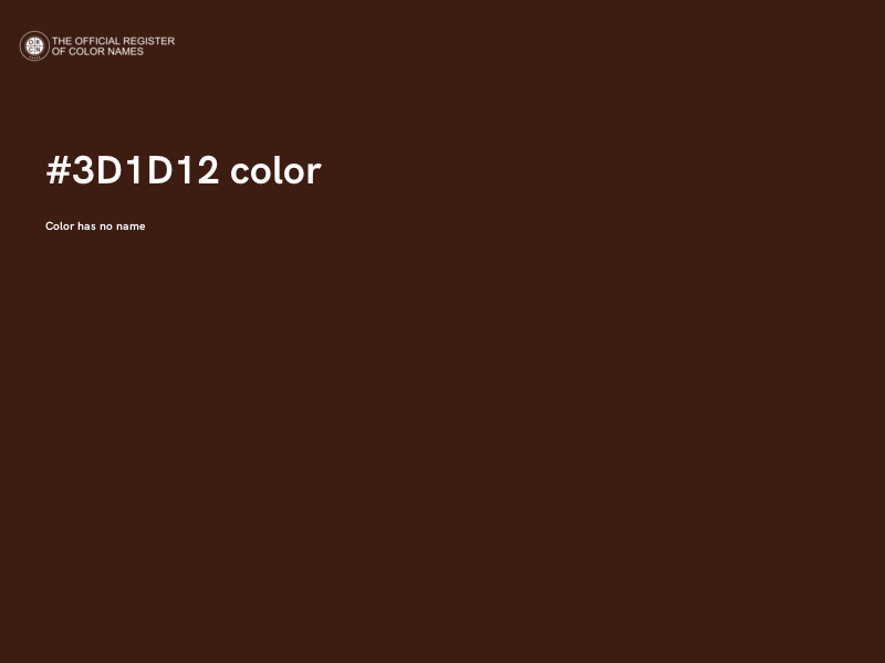 #3D1D12 color image
