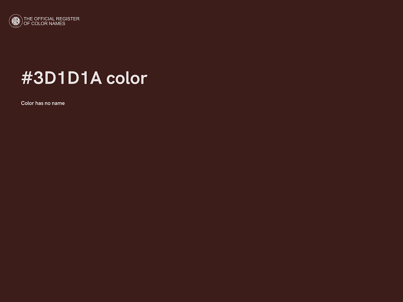 #3D1D1A color image
