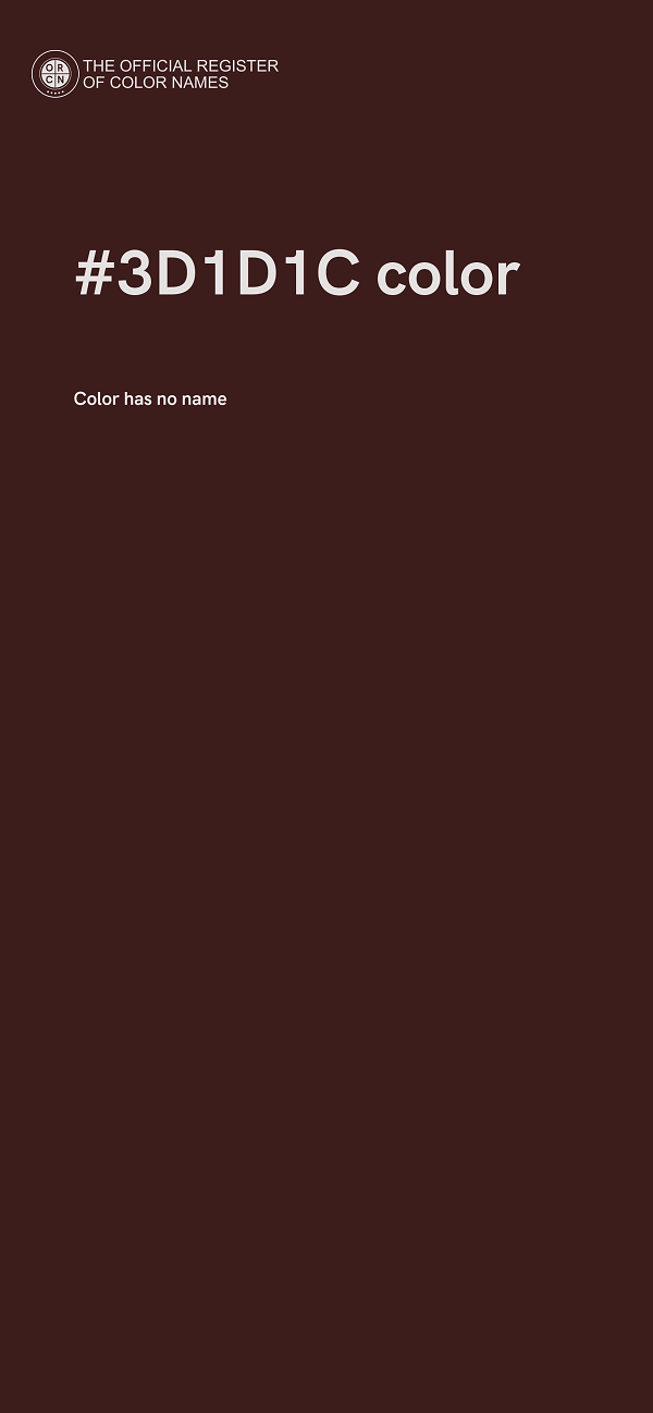 #3D1D1C color image