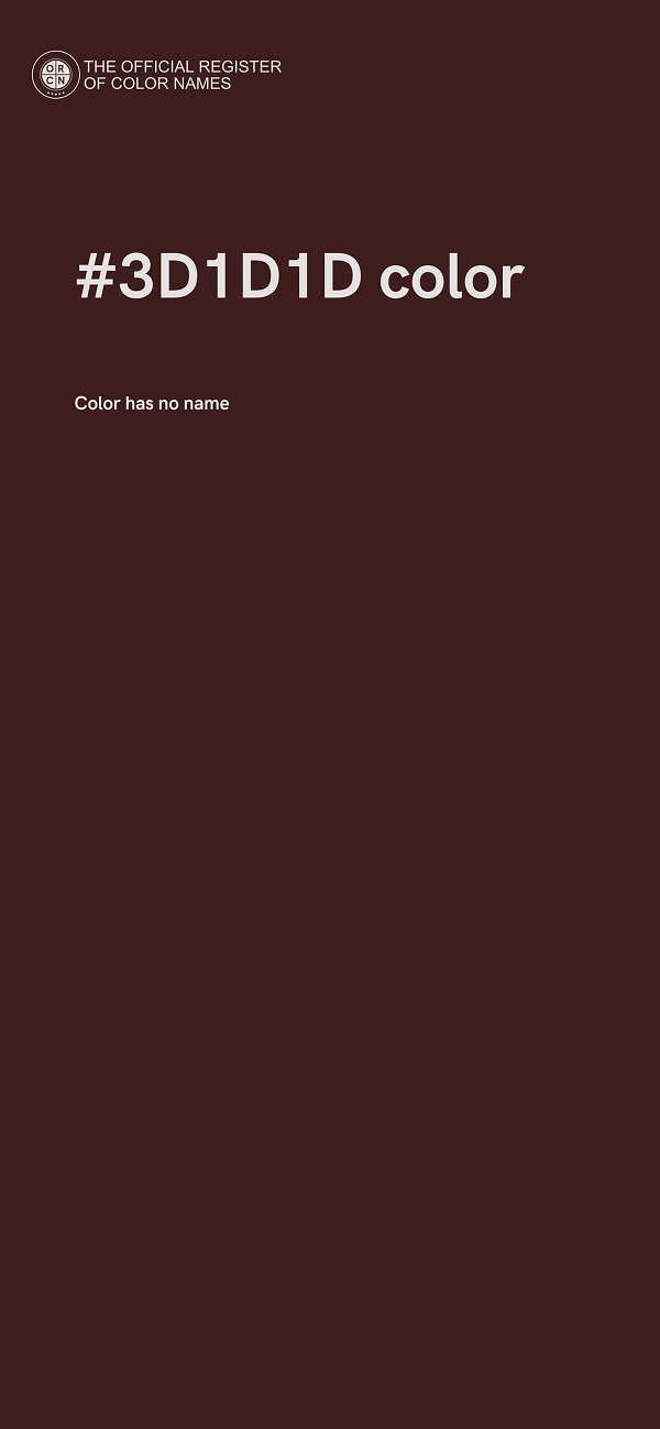 #3D1D1D color image