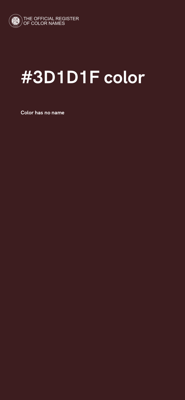#3D1D1F color image