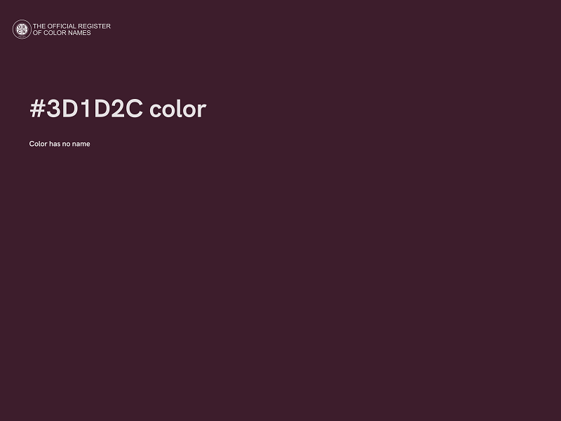 #3D1D2C color image