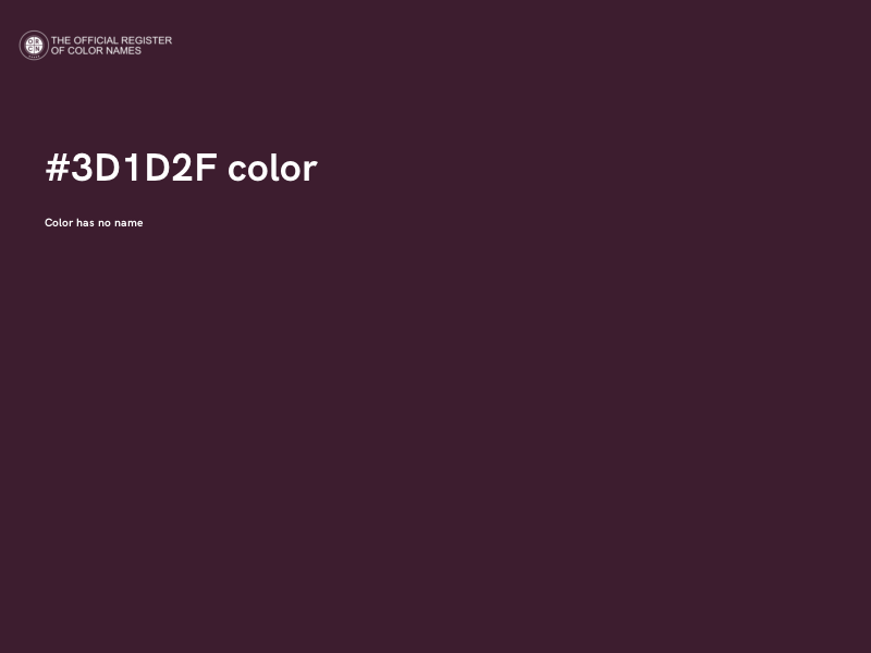 #3D1D2F color image