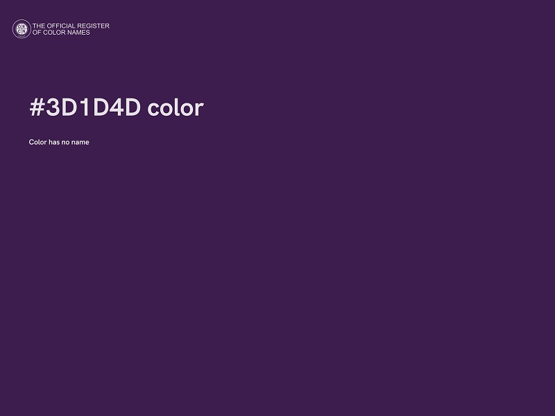 #3D1D4D color image