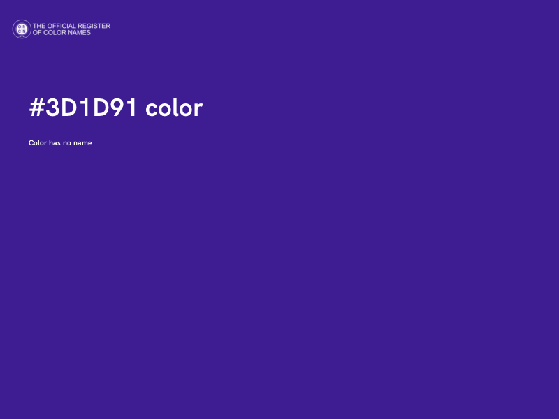 #3D1D91 color image