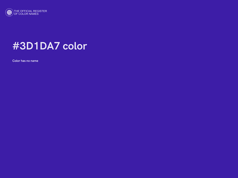 #3D1DA7 color image