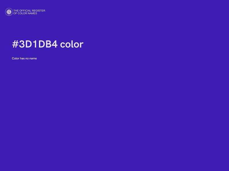 #3D1DB4 color image