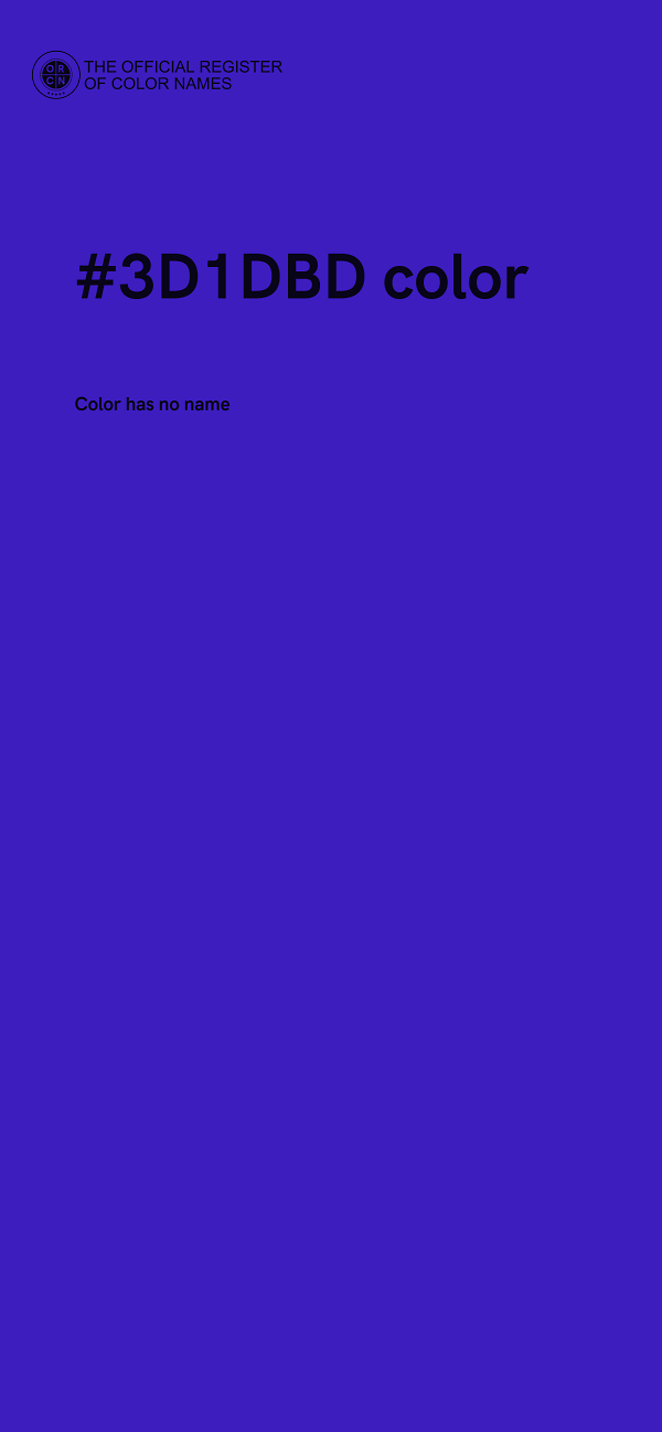 #3D1DBD color image