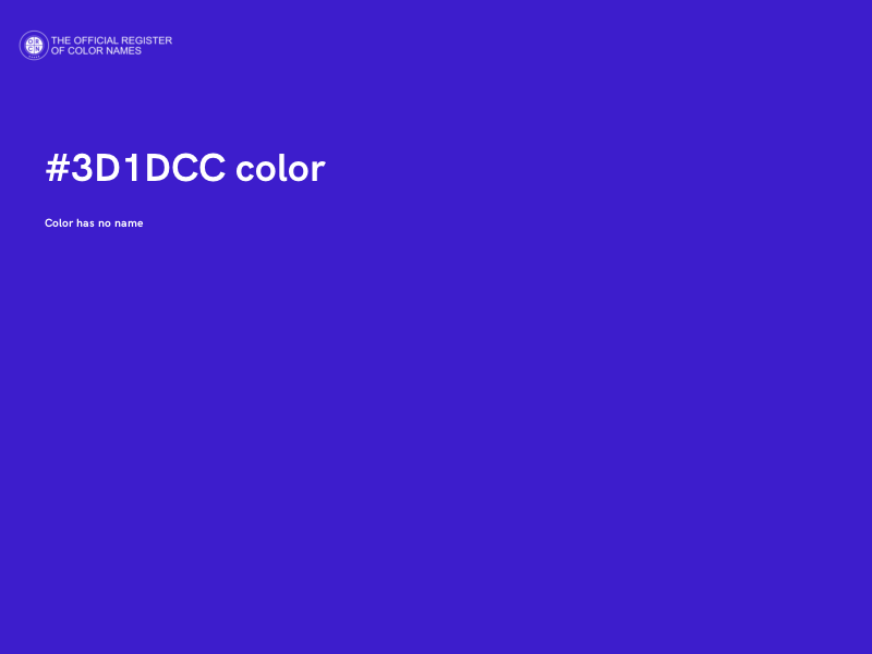 #3D1DCC color image