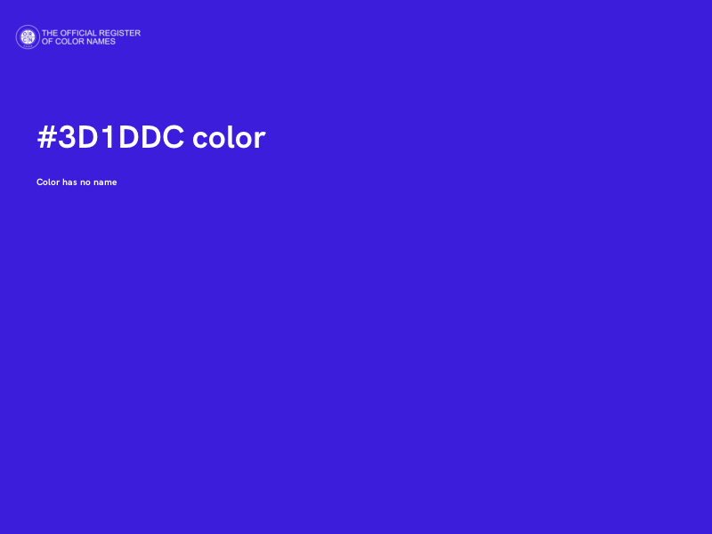 #3D1DDC color image
