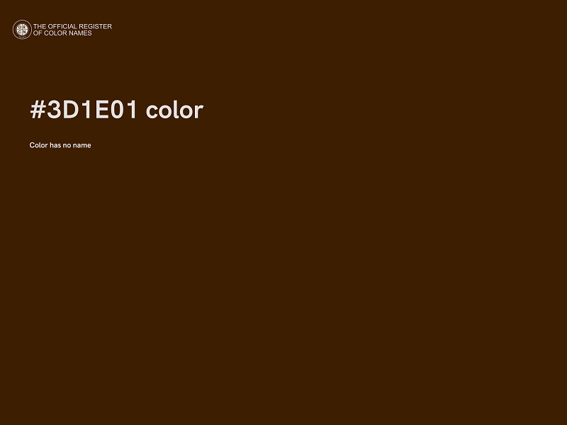 #3D1E01 color image