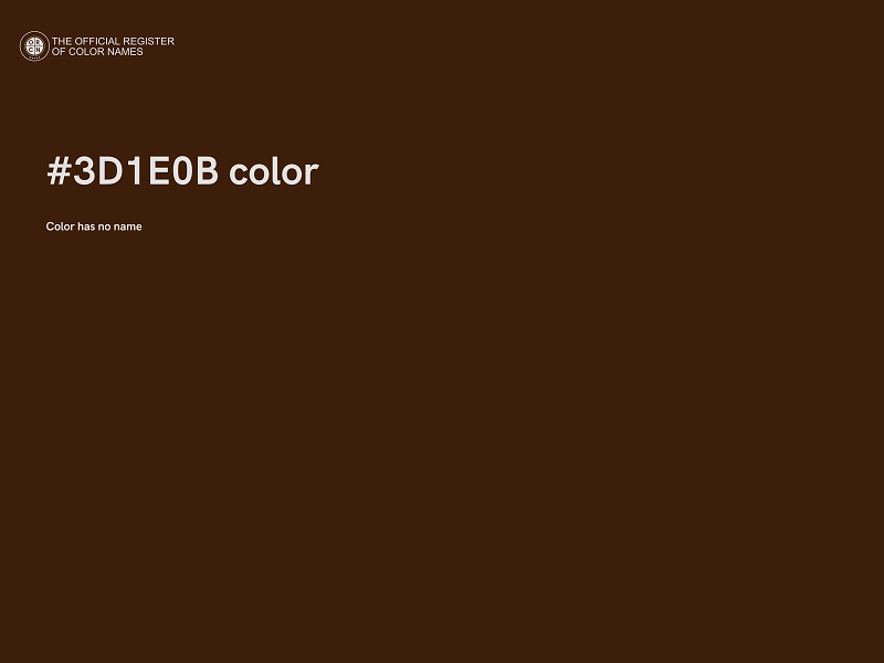 #3D1E0B color image