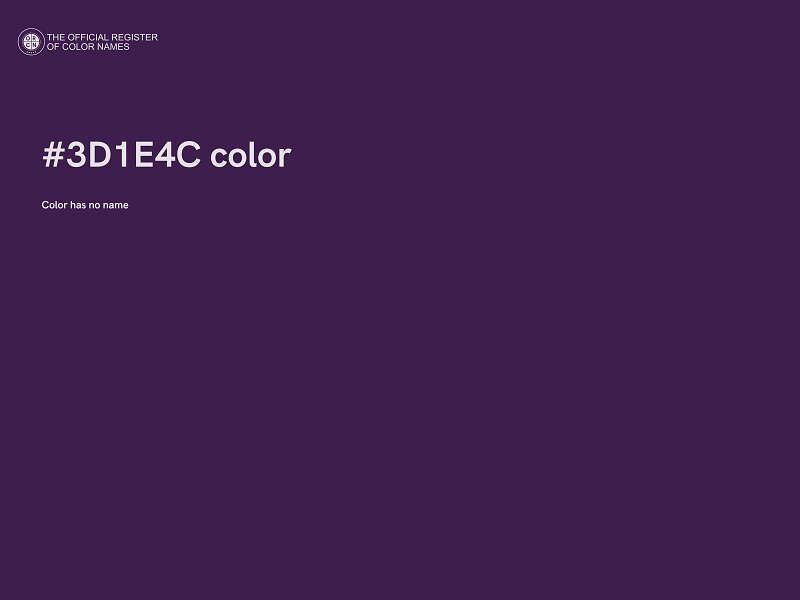 #3D1E4C color image