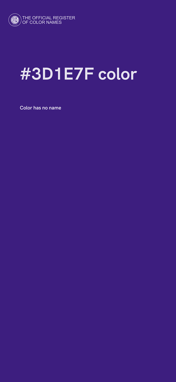 #3D1E7F color image
