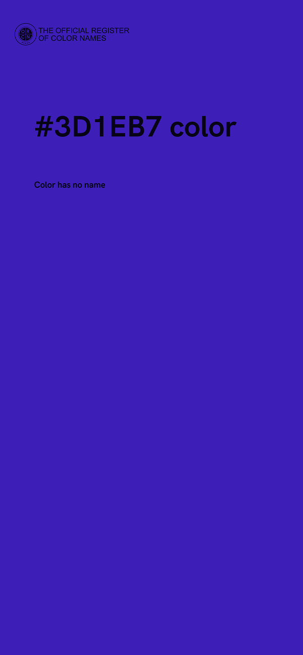 #3D1EB7 color image