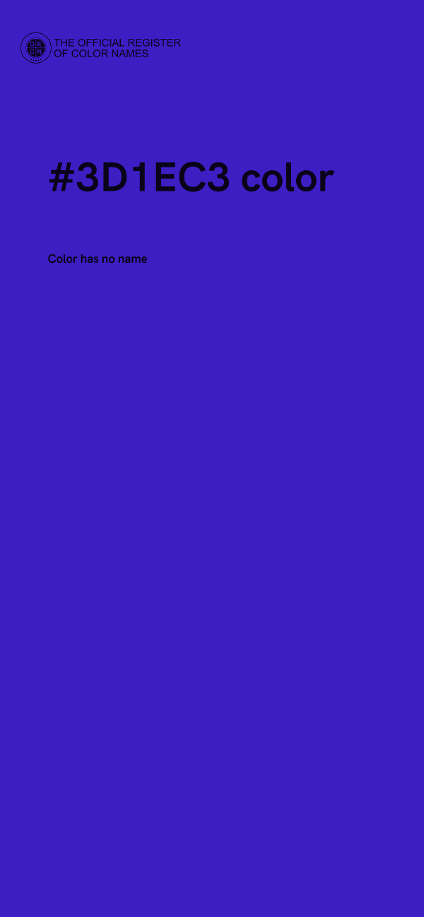 #3D1EC3 color image