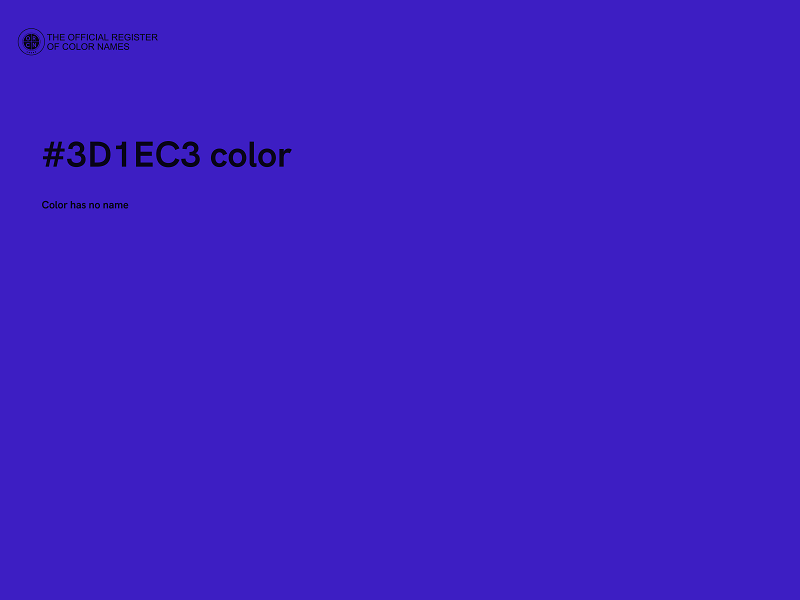 #3D1EC3 color image