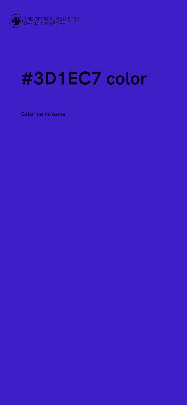#3D1EC7 color image